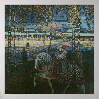 Abstrakte Reise,Paar auf dem Pferd von Kandinsky