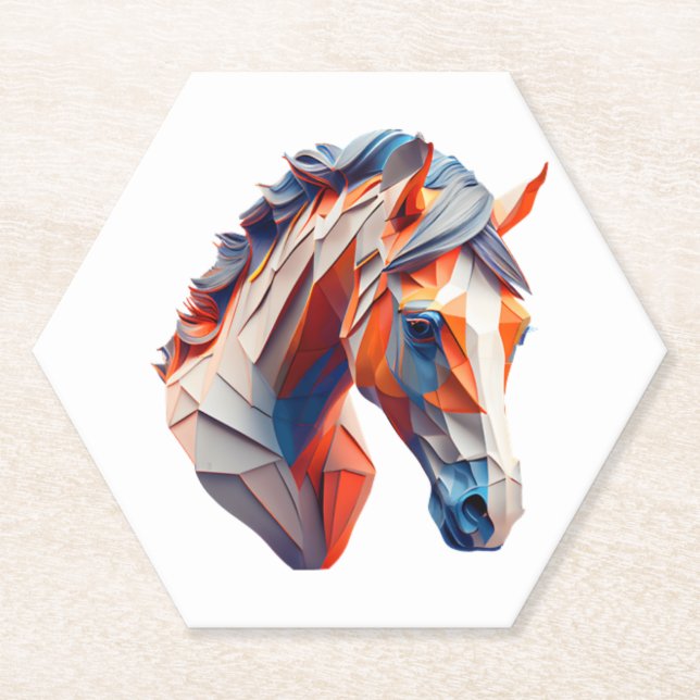 Abstrakte Reitstall Kunst, Dichtung und Musik Luga Untersetzer (Vorderseite)