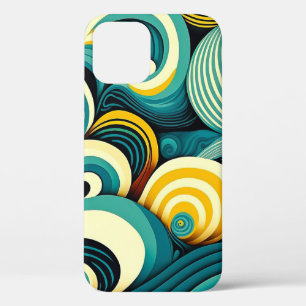 Abstrakte Retro 70er Hippie Waves Artwork Case-Mate iPhone Hülle