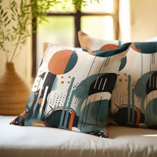 Abstrakte Retro-Kunst, anpassbar Kissen