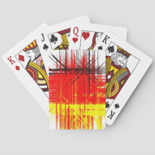 Abstrakte Retro-Malerei Spielkarten
