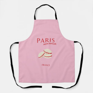 Abstrakte Retro Pastel Paris Pink an Pasta Travel Schürze