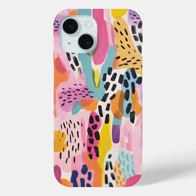 Abstrakte Retrofarben bei Tieren Case-Mate iPhone Hülle (Rückseite)