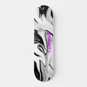 Abstrakte Retrofarben Skateboard