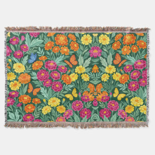 Abstrakte Ringelblumen Schmetterlinge Decken