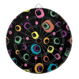 Abstrakte Ringkunst Dartscheibe