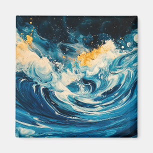 Abstrakte Rippeln Magnet
