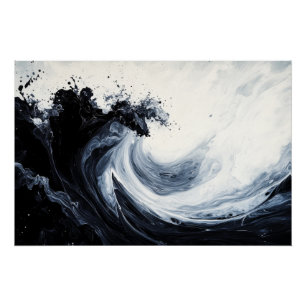 Abstrakte Rippeln Poster