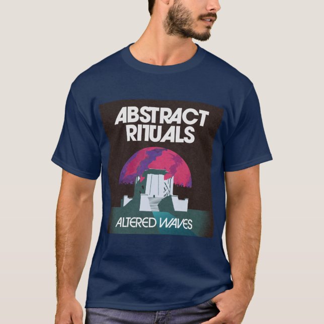 Abstrakte Rituale - T-Shirt in veränderter Welle (Vorderseite)