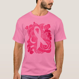 Abstrakte rosa Band-Produkte T-Shirt