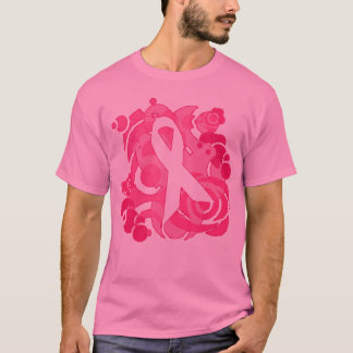 Abstrakte rosa Band-Produkte T-Shirt