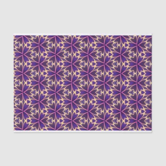 Abstrakte Rosa-Blume Seidenpapier (Vorderseite)