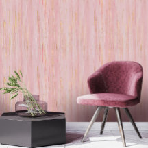 Abstrakte rosa Blütenstriche und Gold