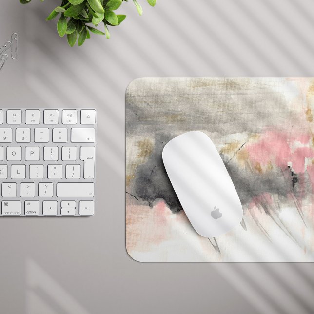 Abstrakte Rosa-Kunst Mousepad (Von Creator hochgeladen)