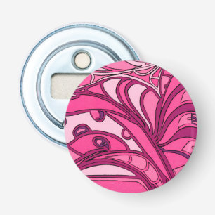 Abstrakte rosa Platten-Malerei Flaschenöffner
