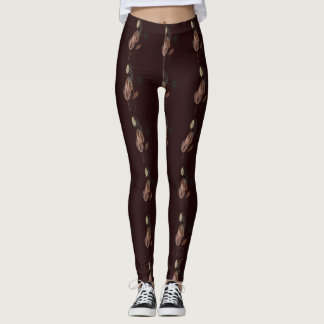 Abstrakte Rosa und Goldgräber Minimalistisch Botan Leggings