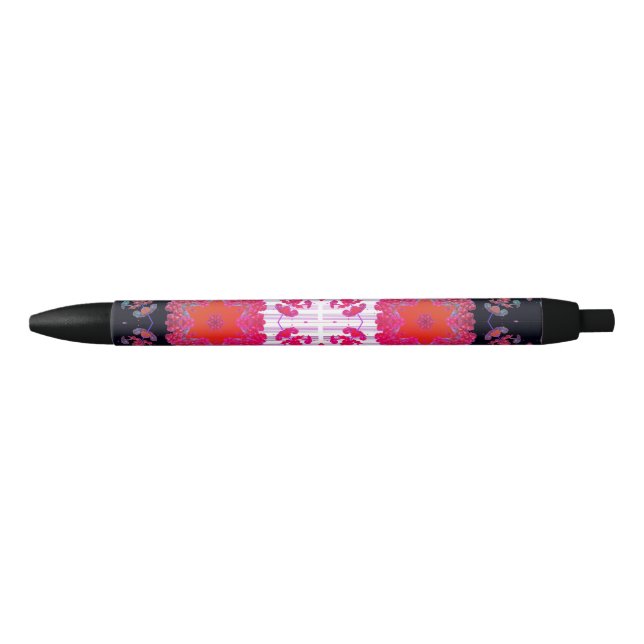 Abstrakte Rosa Var Symmetrie Kugelschreiber (Vorderseite)