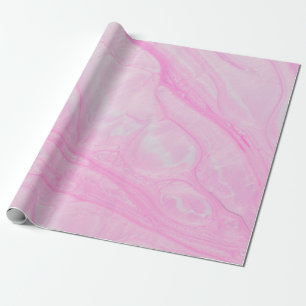 Abstrakte rosa-weiße Malerei Geschenkpapier