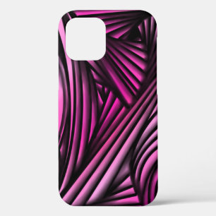 Abstrakte rosa wirbelnde Linien Case-Mate iPhone Hülle