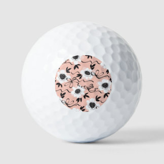 Abstrakte Rose, blassfarbene Farben, Vintages Must Golfball