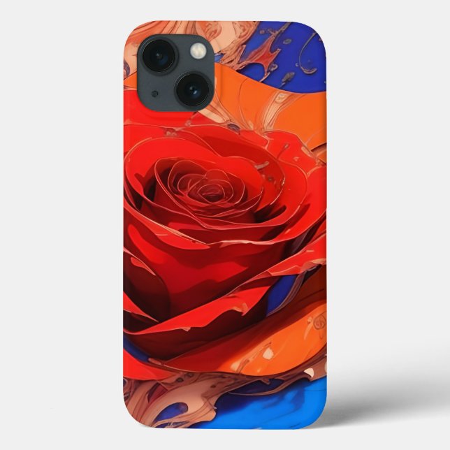 Abstrakte Rose Case-Mate iPhone Hülle (Rückseite)