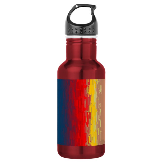 Abstrakte Rose Freiheit Trinkflasche (Vorderseite)
