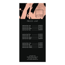 Abstrakte Rose für moderne Künstler - Golden/Schwa Werbekarte