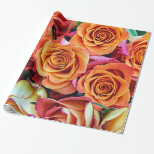 Abstrakte Rose Garten Elegante Geschenkpapier