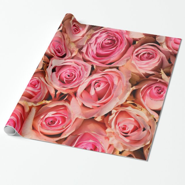 Abstrakte Rose Garten Elegante Geschenkpapier (Ungerollt)