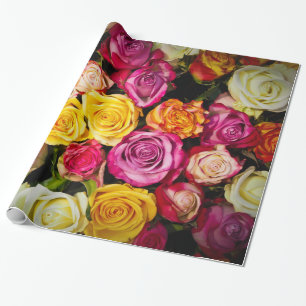 Abstrakte Rose Garten Elegante Geschenkpapier