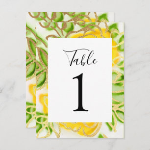 Abstrakte Rose gelb Postkarte