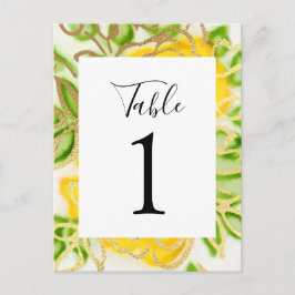 Abstrakte Rose gelb Postkarte