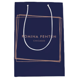 Abstrakte Rose Gold Fohlen Rahmen Moderne Beruflic Mittlere Geschenktüte