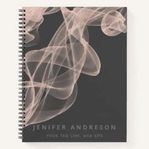 Abstrakte Rose Gold Glitzer Tasche Notizbuch