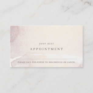 Abstrakte Rose Gold Lila Aquarellbilder Visitenkarte
