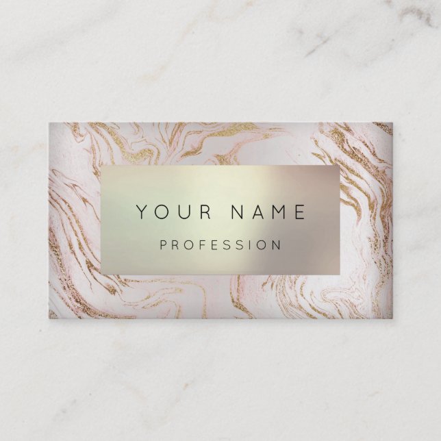 ABSTRAKTE Rose Gold Marmor Termin Pearl (Vorderseite)
