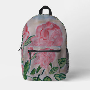 Abstrakte Rose im Sommer Bedruckter Rucksack