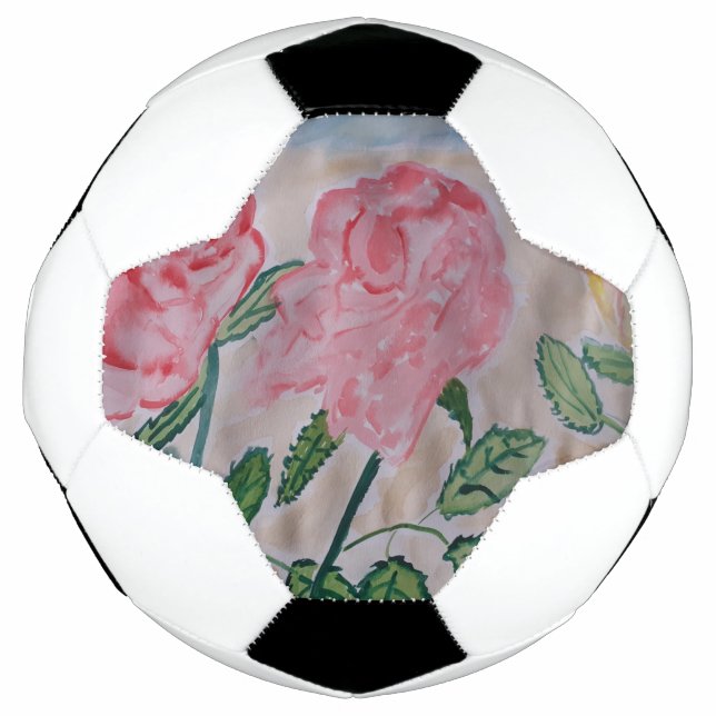 Abstrakte Rose im Sommer Fußball (Vorderseite)