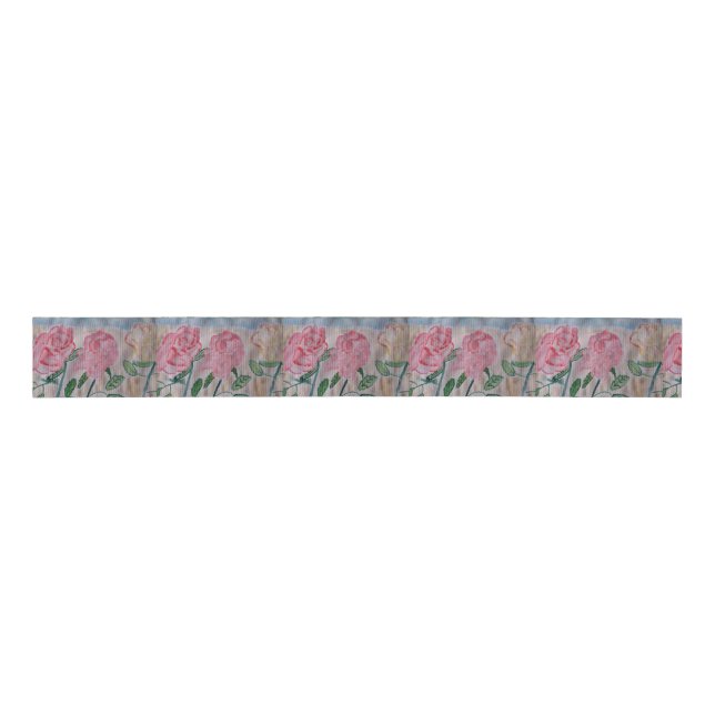 Abstrakte Rose im Sommer Ripsband (Vorderseite)