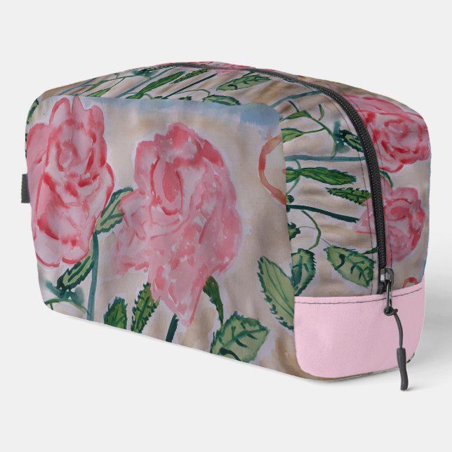 Abstrakte Rose im Sommer Waschbeutel (Rechte Ecke)