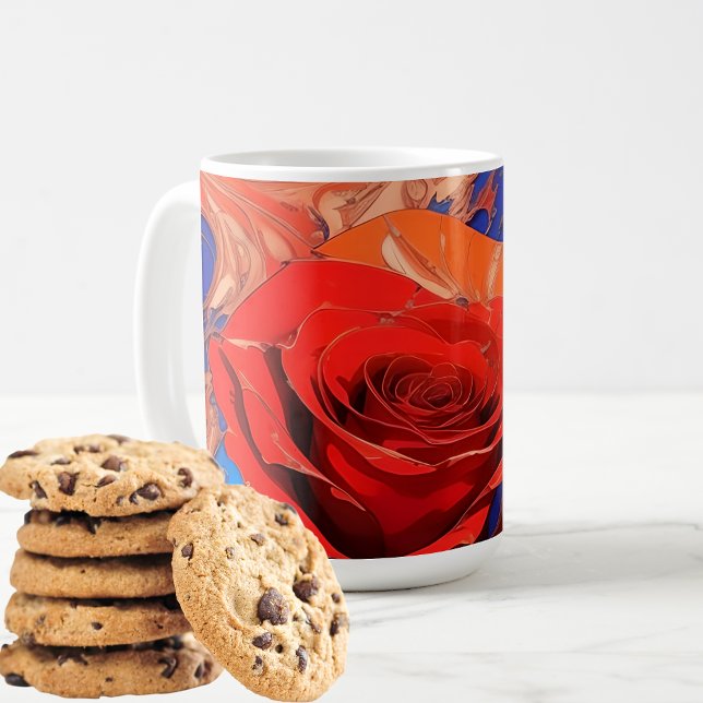 Abstrakte Rose Kaffeetasse (Von Creator hochgeladen)