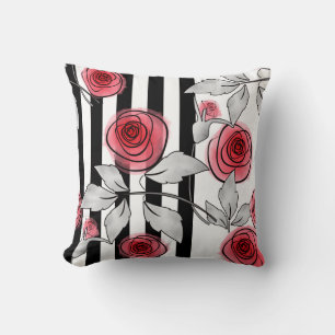 Abstrakte Rose Kissen
