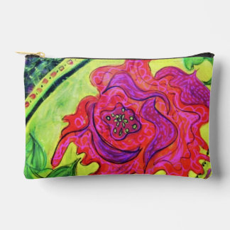 Abstrakte Rose Kunst Reißverschlusstasche - Origin Zubehörtasche