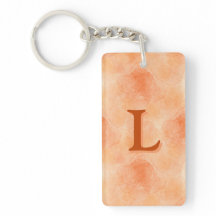 Abstrakte Rose (Orange) Akryllischer Schlüsselanhä