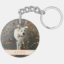 Abstrakte Rose (Orange) Akryllischer Schlüsselanhä