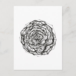 Abstrakte Rose Postkarte