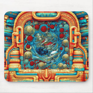 Abstrakte Rose Priesterin Hexerei Kunst Mousepad