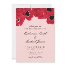 Abstrakte Rose und Poppies Hochzeiten