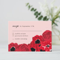 Abstrakte Rose und Poppies zur Koordinierung klein