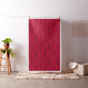 Abstrakte Rosen-geometrisches Muster-Gewebe Stoff
